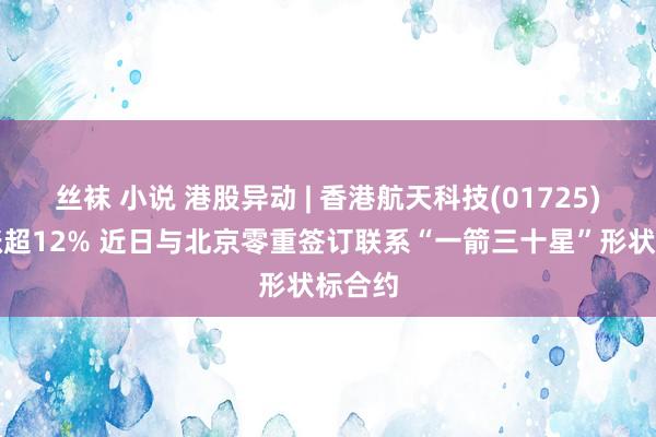 丝袜 小说 港股异动 | 香港航天科技(01725)早盘涨超12% 近日与北京零重签订联系“一箭三十星”形状标合约