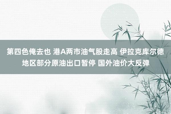 第四色俺去也 港A两市油气股走高 伊拉克库尔德地区部分原油出口暂停 国外油价大反弹