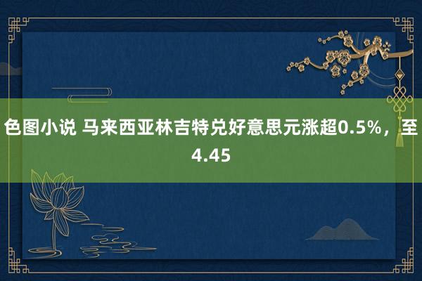 色图小说 马来西亚林吉特兑好意思元涨超0.5%，至4.45
